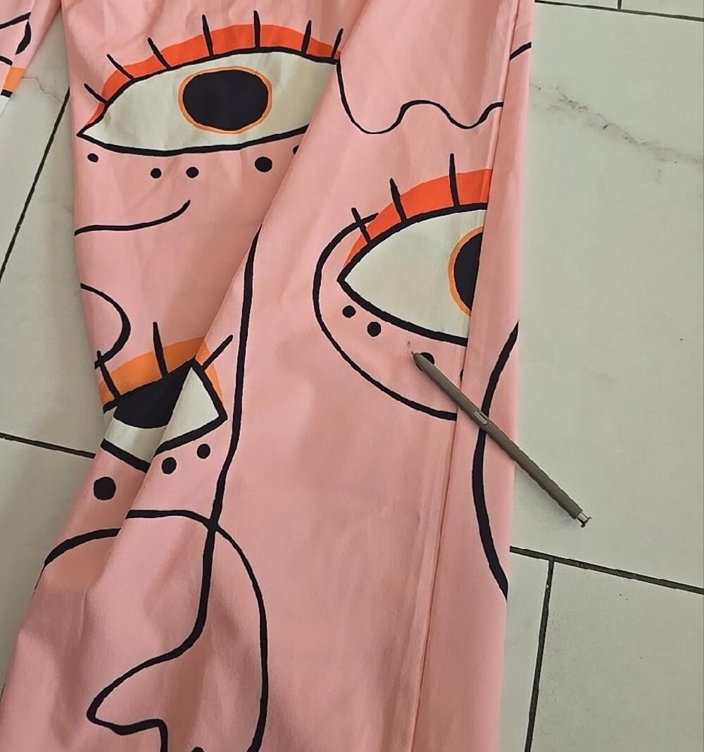 Evil Eye Pink -Print Jogger Pants - Picture 8 of 11